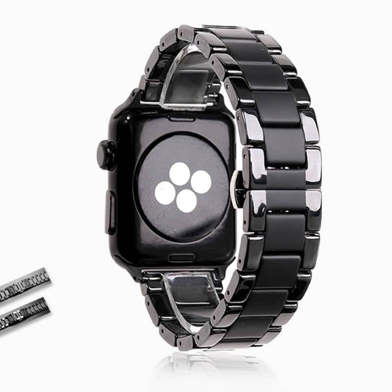 New A Band Men Link Ceramic Matte Space Gray Black Strap 8 7
